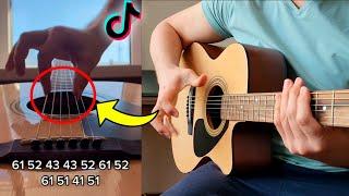 fake TikTok guitar tutorials be like