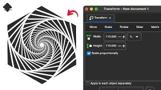 Inkscape's Transform Tool is a hidden gem