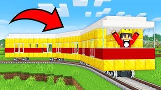 How to Build A Working TRAIN HOUSE in Minecraft