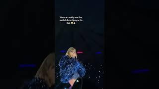 Watch Taylor Swift Switch from Lip Syncing to Singing at the Eras Tour  #taylorswift