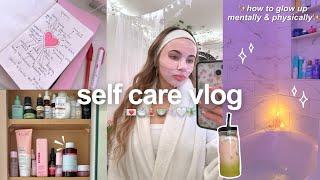 SELF CARE VLOG ‍️ skincare, journaling, yoga & wellness