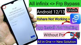 All infinix Hot 30i  Frp Bypass | Xshare Not Working |Apps not installed solutions | New Method