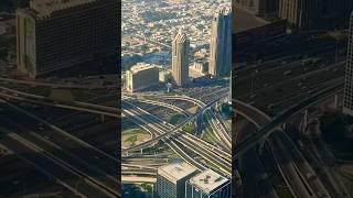 Beautiful Dubai View from Burj Khalifa Tower   #dubai #ytshorts