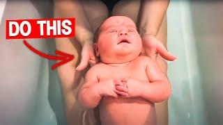 5 Day Old Baby Lulu First Bath Time Swimming Lesson