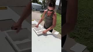 Changing a bathtub into a shower in one day! Prefab shower pan and wetwall panels from Wilson art!