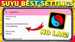 {2024}SUYU Emulator Best Settings For All Android Phones | Suyu 60 FPS No Lag Setting