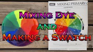 Dyeing a Color Wheel Swatch - Disc Golf Dye and Mixing Tutorial