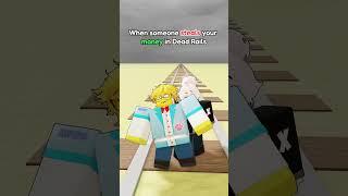 When someone steals your money in Dead Rails!  #MeepNoob #roblox   #robloxanimation  #deadrails