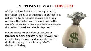 Victorian Civil and Administrative Tribunal   purposes and appropriateness