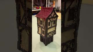 Medieval House Made from a Carton of Coffee | Casa medievale fatta da un cartone di caffè #shorts