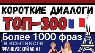 ФРАНЦУЗСКИЙ ЯЗЫК СЛУШАТЬ ТОП-300 КОРОТКИЕ ДИАЛОГИ ДЛЯ НАЧИНАЮЩИХ (1000 ФРАЗ)