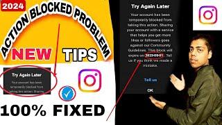 HOW TO FIX INSTAGRAM YOUR ACCOUNT HAS BEEN TEMPORARY BLOCKED FROM THIS , ACTION BLOCKED! PROBLEM...