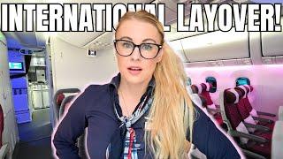 International Flight Attendant Life | I'm Out Of My Comfort Zone