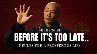 BE UNSHAKEABLE | 6 Ultimate Rules for Life by Shi Heng Yi | Mulligan Brothers