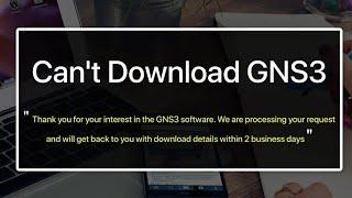 Can not download GNS3 from Official website.