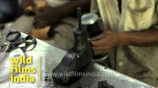 Making of Jaipur foot or artificial limb in Rajasthan