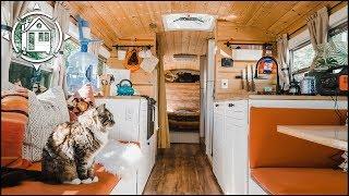 This School Bus Conversion is their Affordable Tiny Home