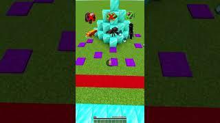 MINECRAFT : BEDROCK JUMP VS MOB'S JUMP  (BUMBLE BEE) #minecraft #shorts