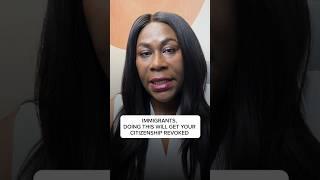 Immigrants, have you heard of denaturalization? 