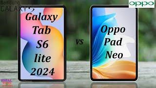 Samsung Galaxy Tab S6 lite 2024 vs Oppo pad Neo comparison