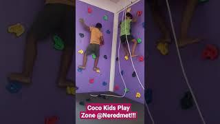 #Kids at Coco Kids Play Zone #Wall climbing #Fun unlimited #neredmet #secunderabad