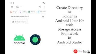 Create Directory or Folder in Android 10 | 10+ Storage Access issue has been solve in Android Studio