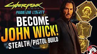 Become John Wick! Pistol Stealth Build! Cyberpunk 2077 Phantom Liberty Update 2.0