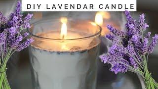 HOW TO MAKE CANDLES | LAVENDER CANDLE DIY
