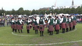 Drumlough Pipe Band at The World Pipe Band Championship 2023