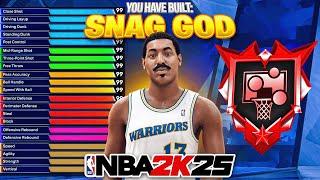 BEST "SNAG GOD" CENTER BUILD in NBA 2K25! 99 REBOUND, CONTACT DUNKS, HOF DEFENSE! BEST BIGMAN BUILD