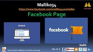 [Official] Facebook Page - Mallik034 [Mallik034oraceldba] Announce || Future Announcements & Sharing