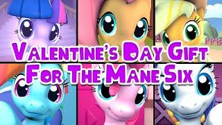 Valentines Day Gift For The Mane Six Hearts & Hooves Day [SFM Ponies]