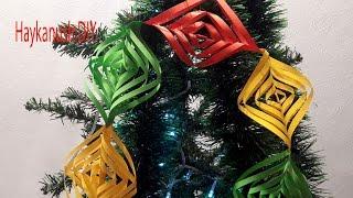 DIY CRAFTS // HOW TO MAKE CHRISTMAS GERLAND OUT OF PAPER