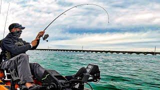 Bull Shark Showed Up! | Florida Keys Kayak Fishing The 7 Mile Bridge - Adapt & Overcome!