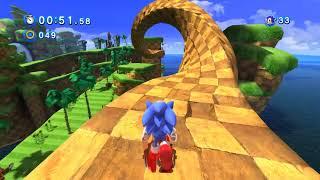 Sonic Generations - Classic Sonic in 3D stage (Green Hill Zone)