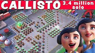 3.4 million health CALLISTO SOLO  operation FORLORN HOPE - BOOM BEACH gameplay/attack strategy/tips