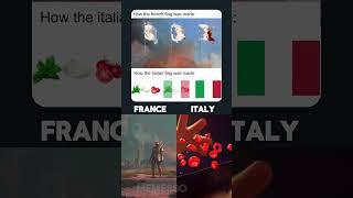 French vs Italian flag 