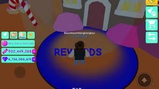 Buying all rewards in BGS bubble gum simulator (candy land !!!) 100 rewards / secret pet !