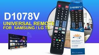 Universal for Samsung TV Remote Control D1078V