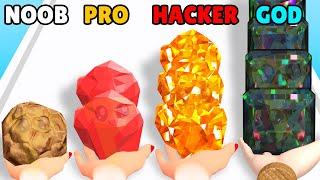 NOOB vs PRO vs HACKER vs GOD in Gem Stack!