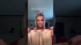 How to put in clip in hair extensions? clip in hair extensions on short hair #endaringhair