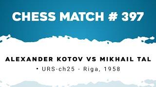 Alexander Kotov vs Mikhail Tal • URS-ch25 - Riga, 1958