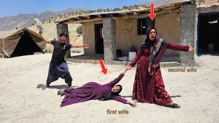 The second wife returns home and the tension with the first wife: and the husband's anger