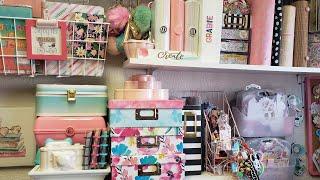 Craftroom Tour 2023 How I Organize On A Budget