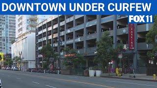 Downtown LA a 'ghost town' during curfew  | FOX 11 LA