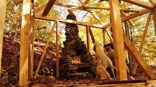 I am building a house in the forest. Made a big stove