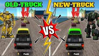 Old Transformer Truck V/S Green Transfermer Truck Big Racing In Rope Hero Vice Town