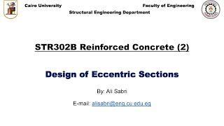 1 - Eccentric Sections - Construction of ID - ECP203-2020