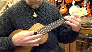 Ukulele Mania Demo, "The Wellerman" Sea Shanty on Martin C1K Koa Concert Ukulele #5489