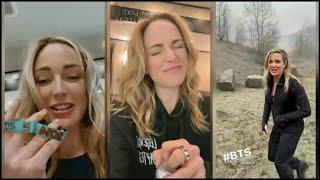 Caity lotz on set Lagends of tomorrow season 6 #163